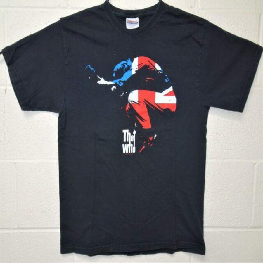 The Who Rock Band Pete Townshend Union Jack Mod Vtg T-Shirt – Corethermax