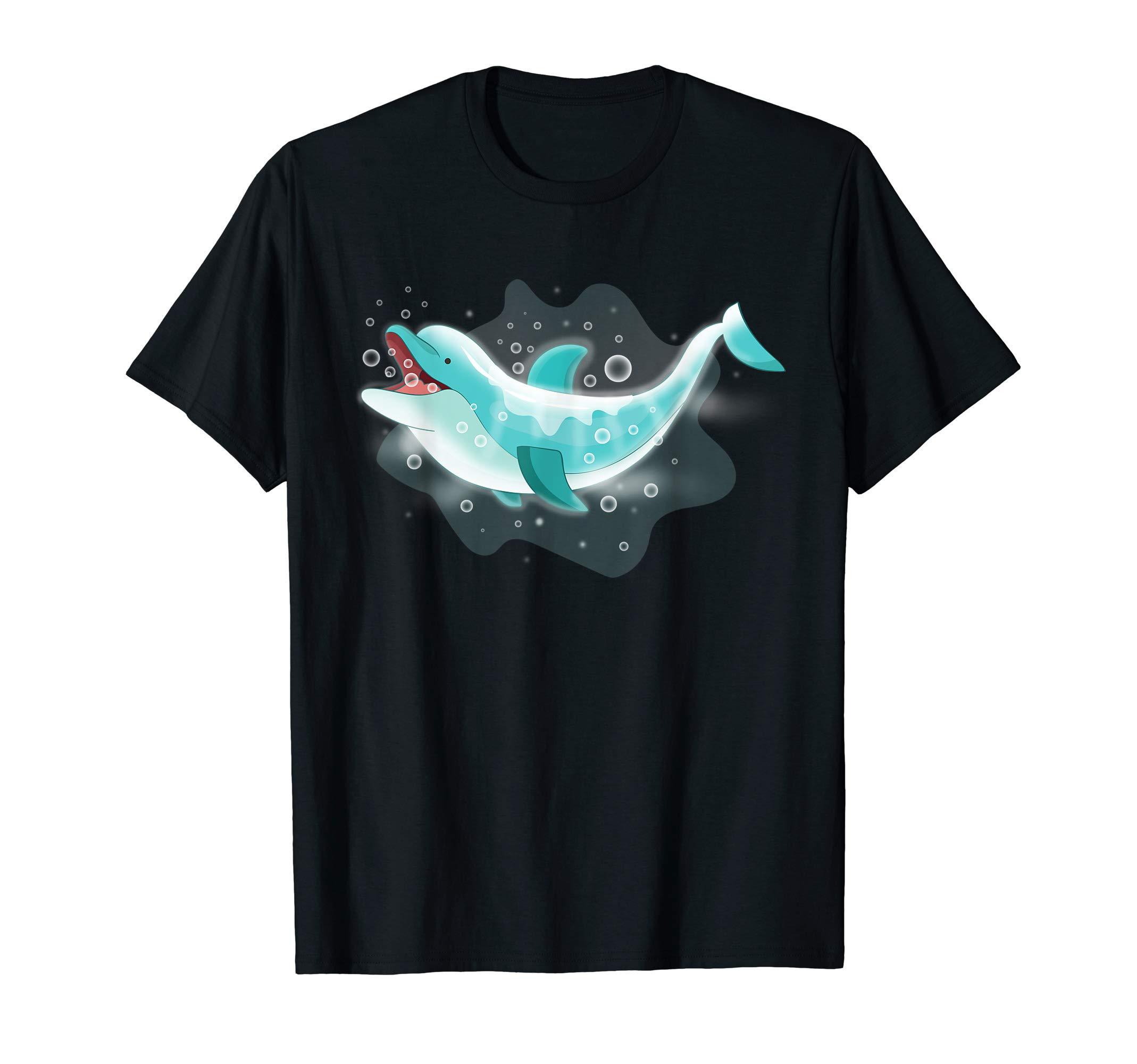 Funny Cute Swimming Underwater Sea Dolphin T-Shirt