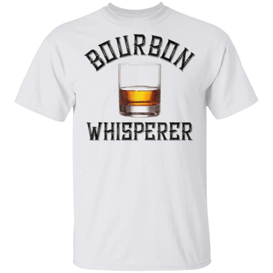 Bourbon Whisperer Funny Drinking Whiskey Gift With Sayings T-Shirt