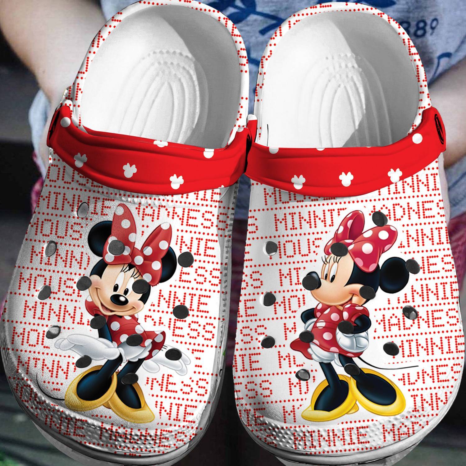 Adorable Elegance: Minnie Mouse 3D Clog Shoes for Disney Fashion Lovers