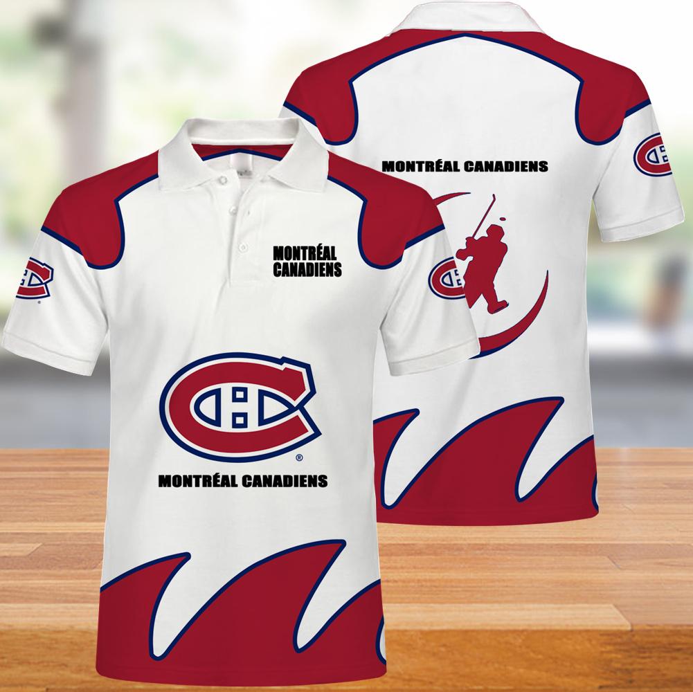 Montréal Canadiens Button Up Polo Shirt