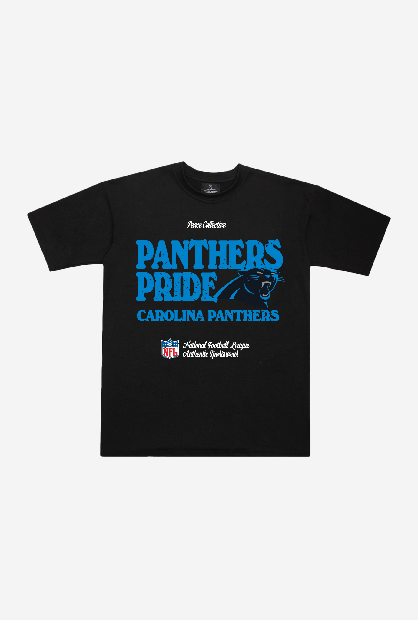 Carolina Panthers Vintage Ad Heavyweight T-Shirt – Black