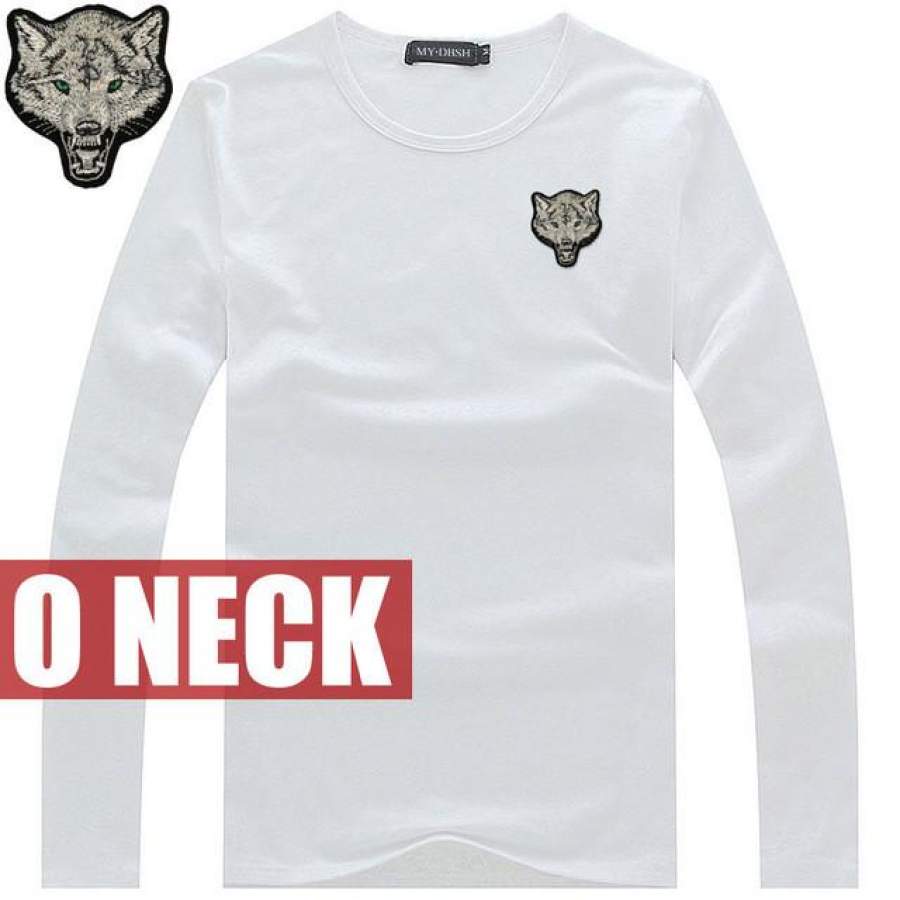 Men t-shirt tops tees fitness hip hop men cotton t shirts home t shirt clothing animal wolf off white