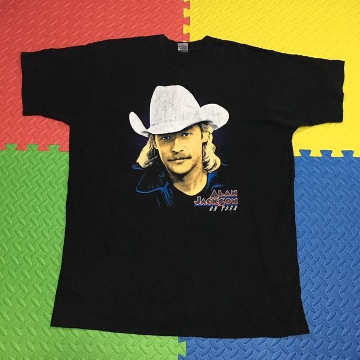 Vintage 90S Alan Jackson Country Music Cowboy Shirt