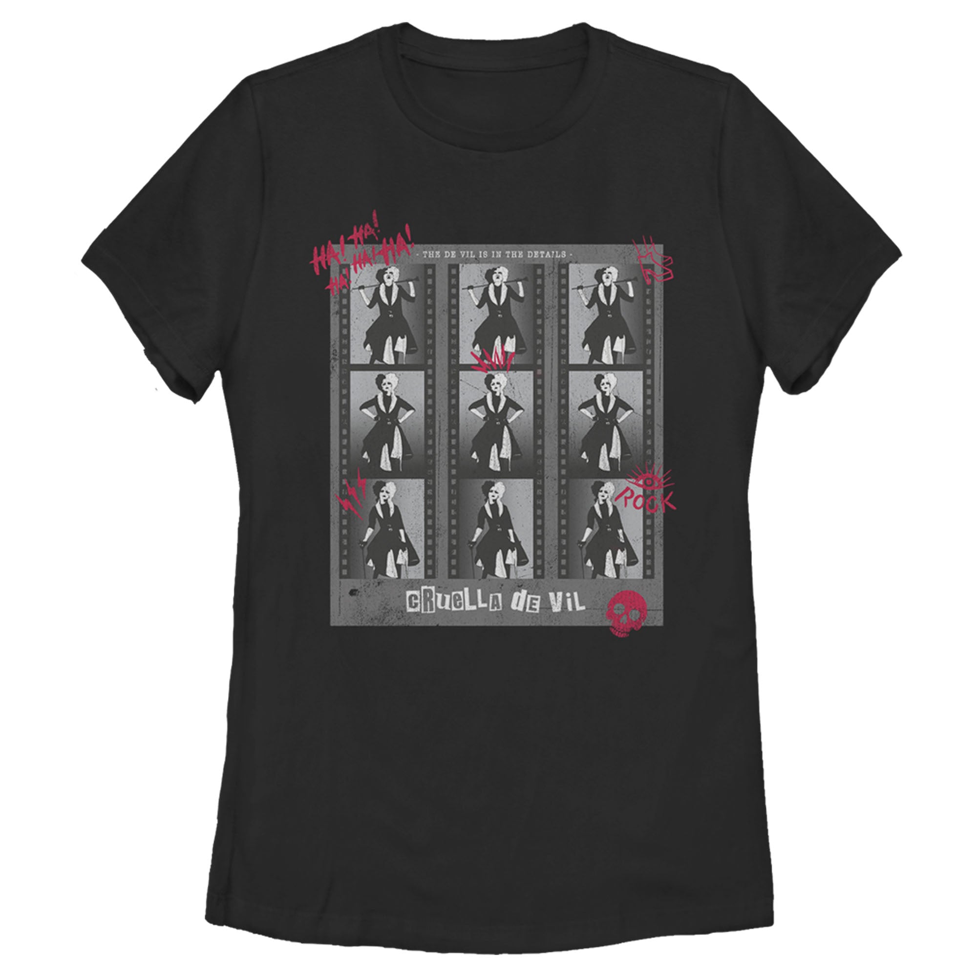 Cruella Women’S Photo Negatives  T-Shirt