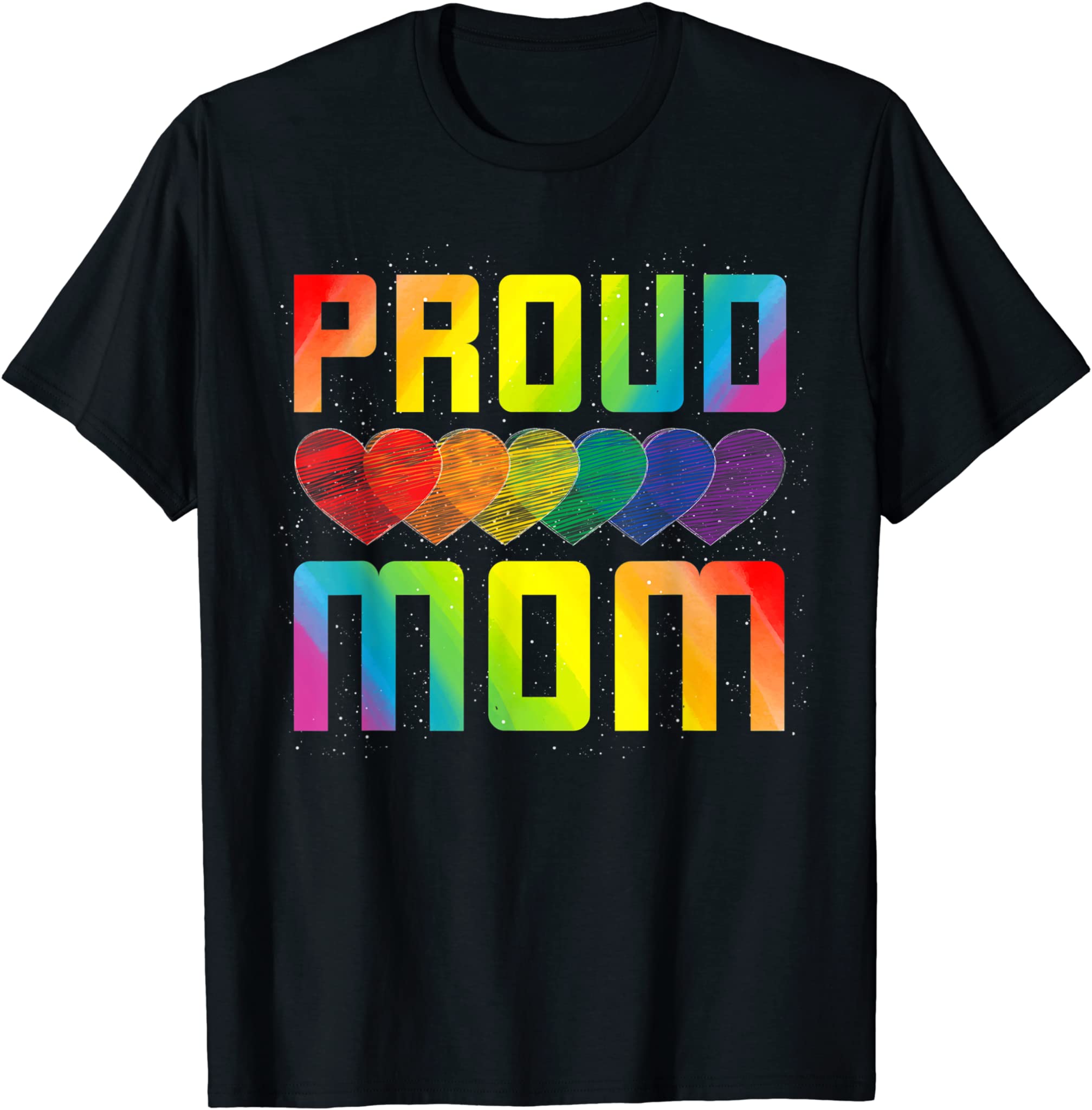 Proud Gay Pride Mom Mothers Day Gift Rainbow Flag Lgbt T-Shirt