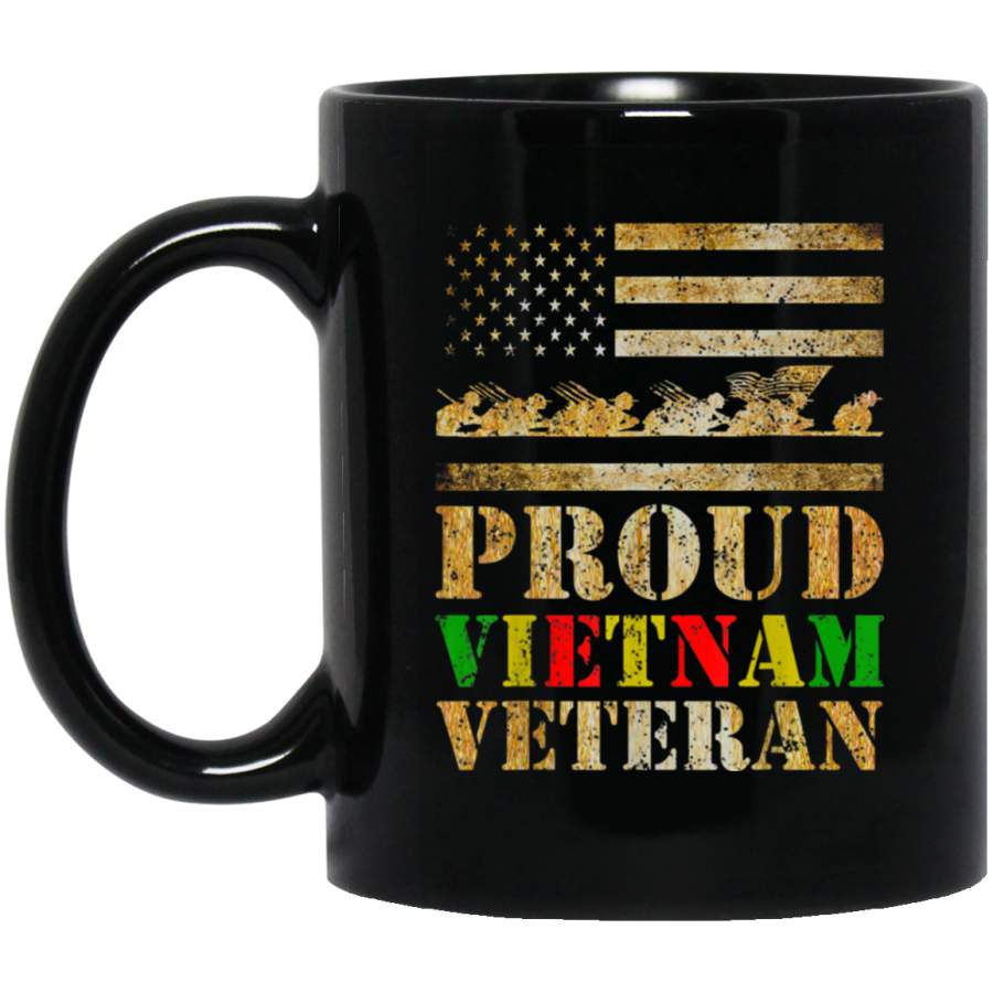 Proud Vietnam Veteran Day Gift For Dad From Son Daughter  Mug