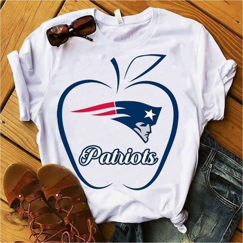 New England Patriots Teacher Apple T Shirt