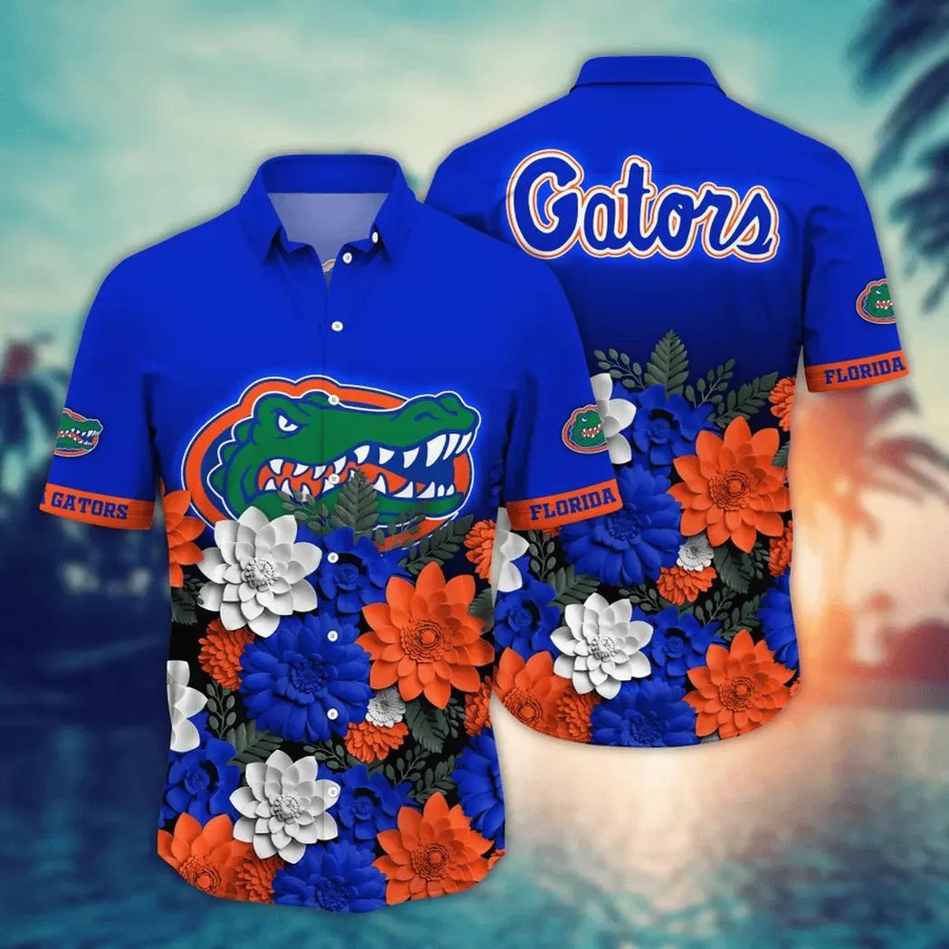 Florida Gators Ncaa Flower Aloha Hawaiian Shirt 13, Ncaa Hawaiian Shirt