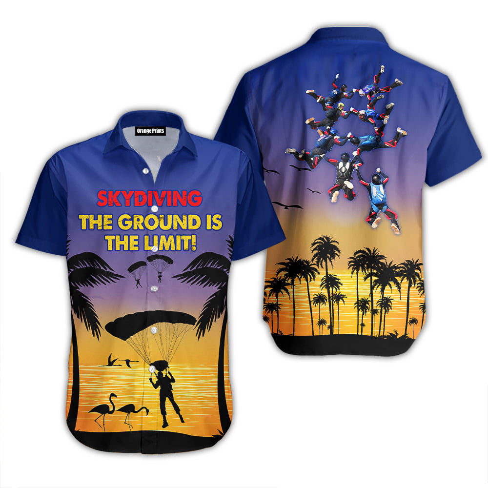 Skydiving The Ground Is Limit Aloha Hawaii Shirts For Men Women Ha71402