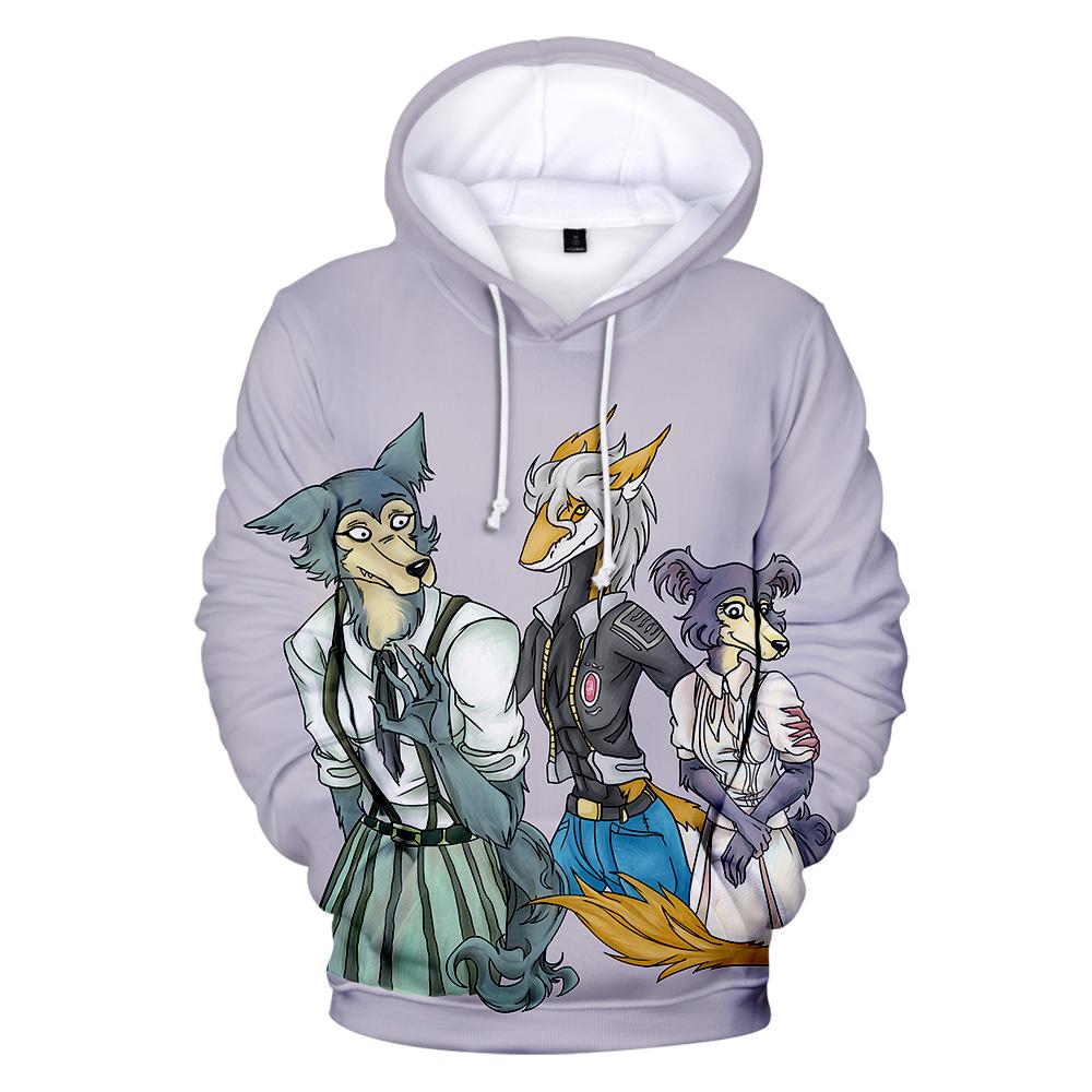 3D Printed Anime BEASTARS Hoodies – The Wolf elements Sweatshirt