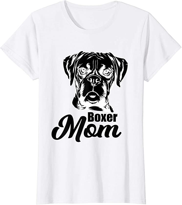 Womens Boxer Mom – Best Dog Pet Paw Puppy Owner Women’s Gift T-Shirt