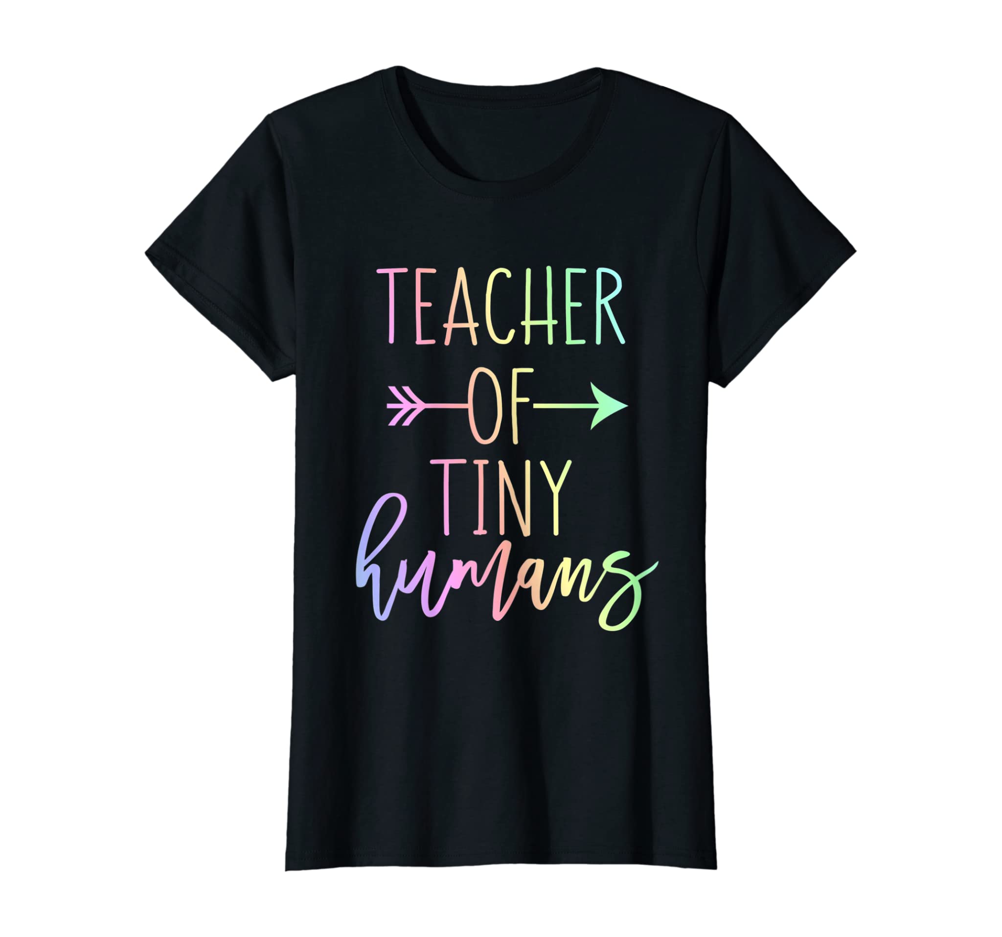 Womens Funny Kindergarten PreK Teacher Gift Teacher of Tiny Humans T-Shirt