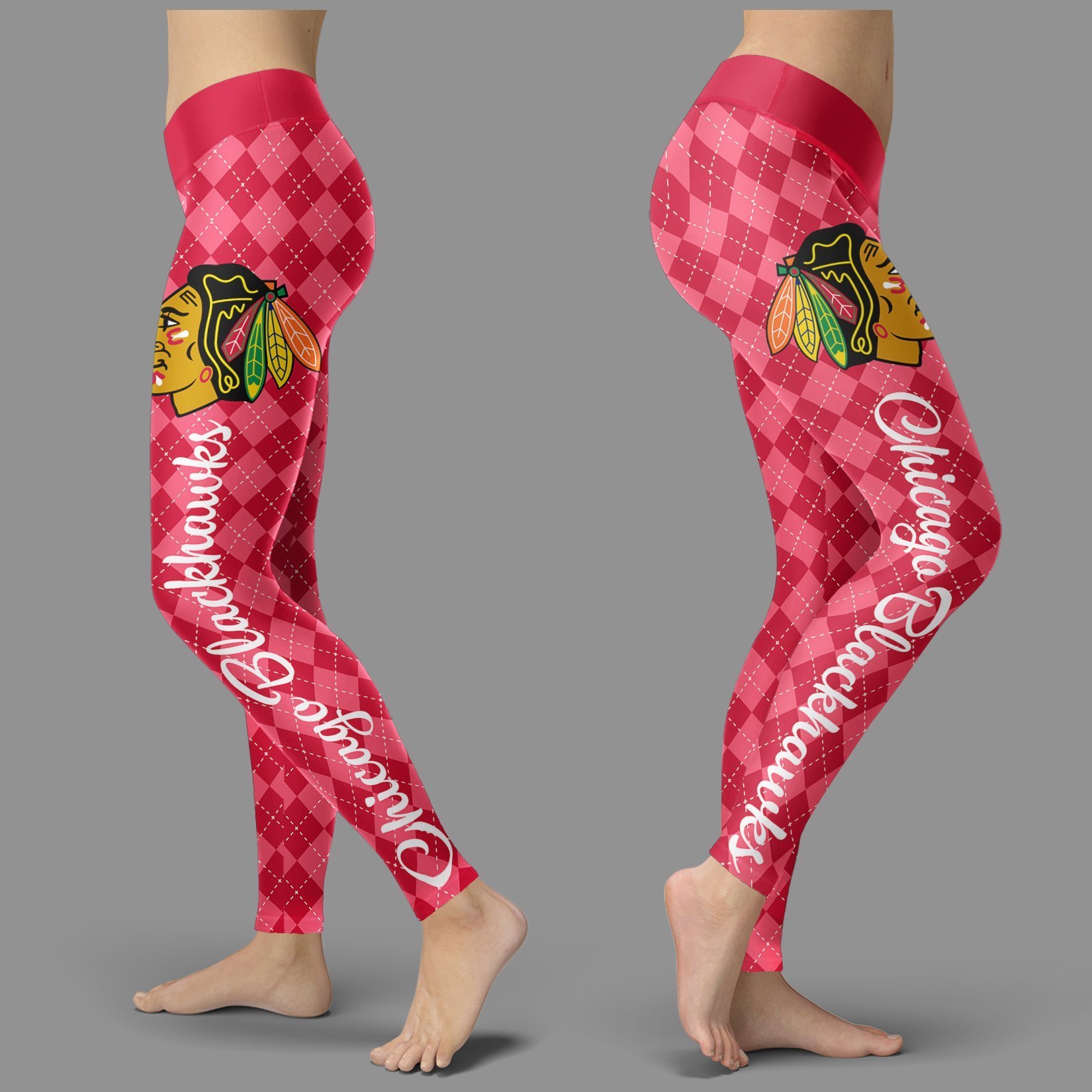 Cosy Seamless Colorful Chicago Blackhawks Leggings