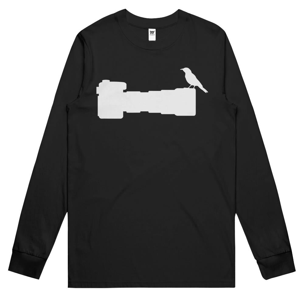 Bird On Long Lens Camera Bird Photographer Photography Long Sleeve T Shirts