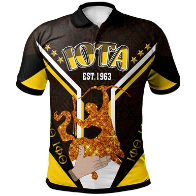 Iota Phi Theta Polo Shirt – Custom Fraternity Iota Phi Theta Centaur Star Africa Patterns Polo Shirt