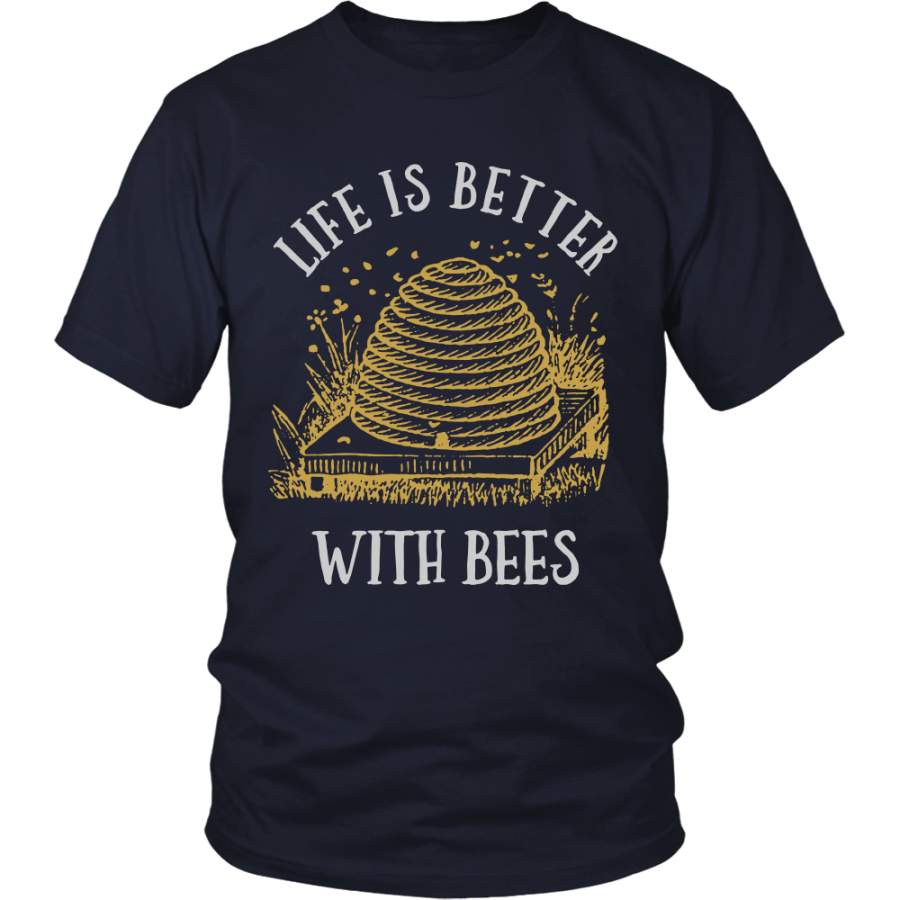 Vintage Beehive Life Is Better With Bees – T shirt. Tank top, Hoodie – TEEEVER