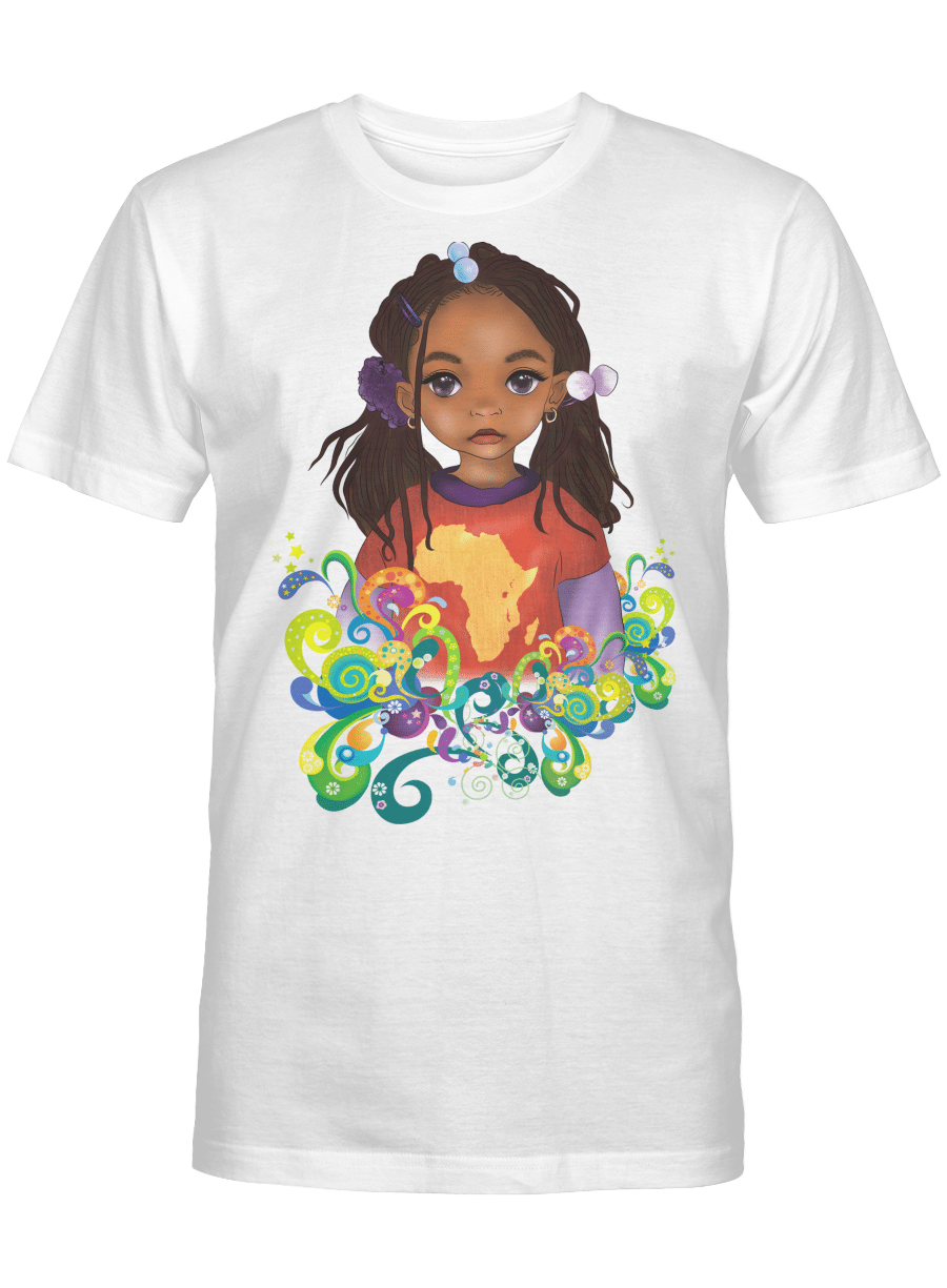 Shirt For Black Kid African Sporty Lovely Girl Tshirt