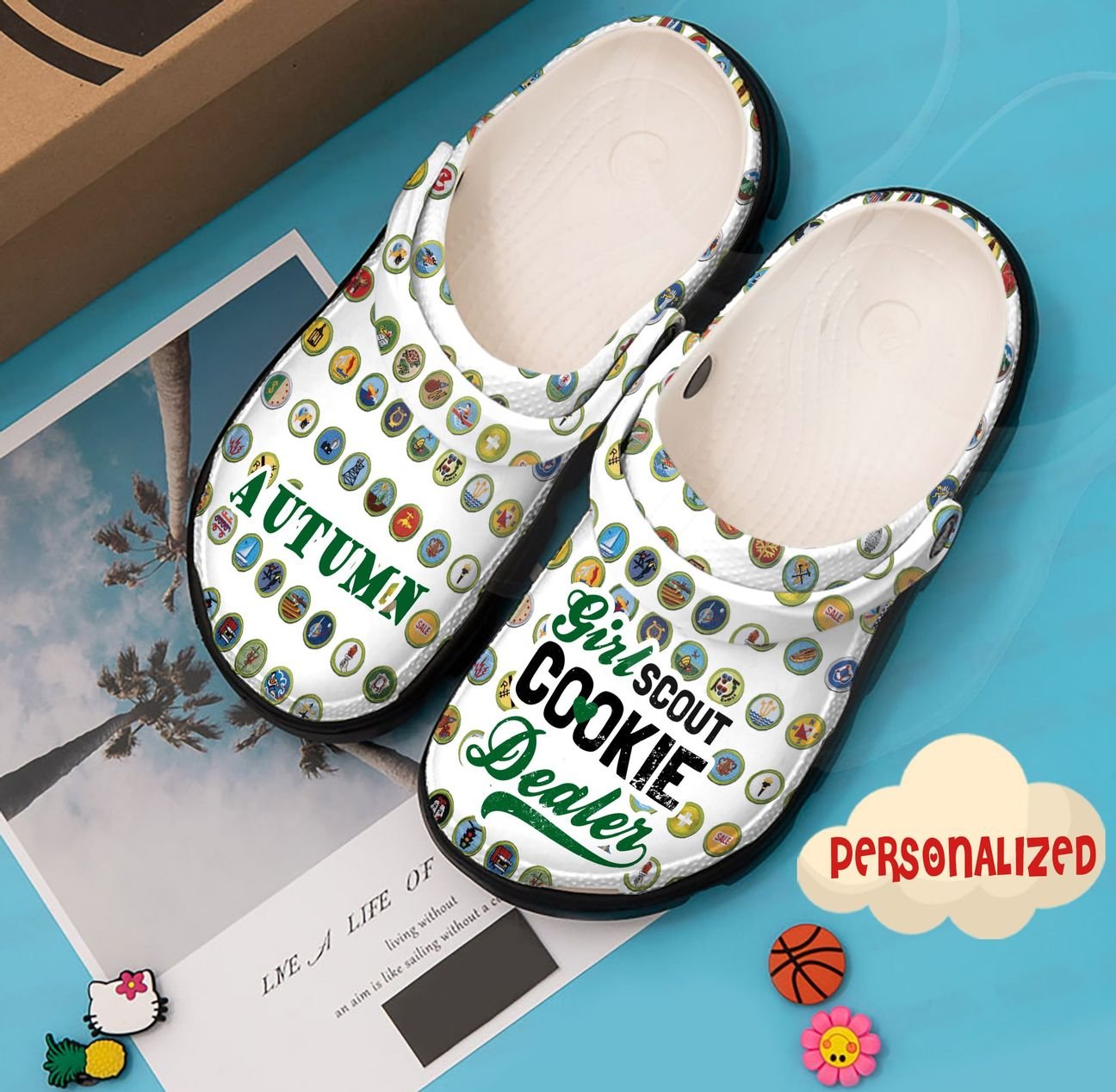 Scouting Personalized Clog, Custom Name, Text, Color, Number Fashion Style For Women, Men, Kid, Print 3D Scout Cookies Dealer