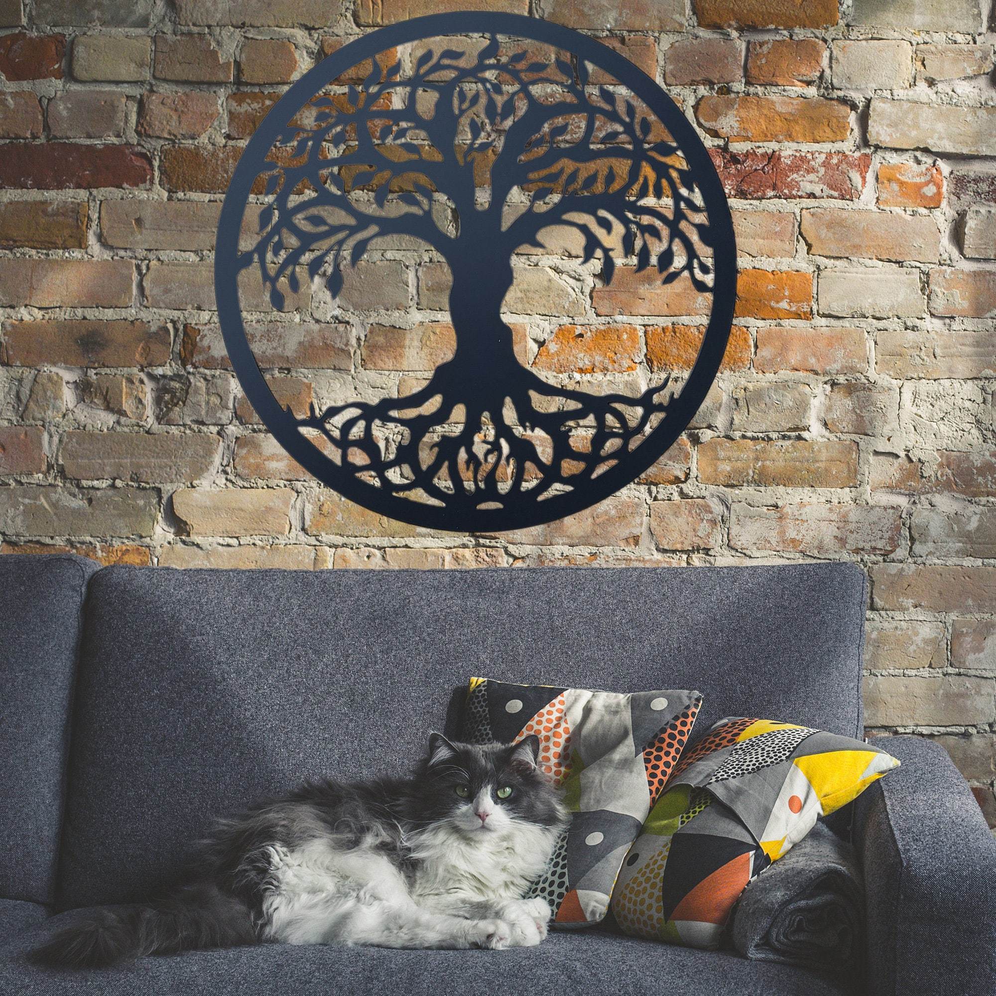 Tree Of Life Metal Sign – Family Roots Steel Wall Sign – Metal Art – Home Decor