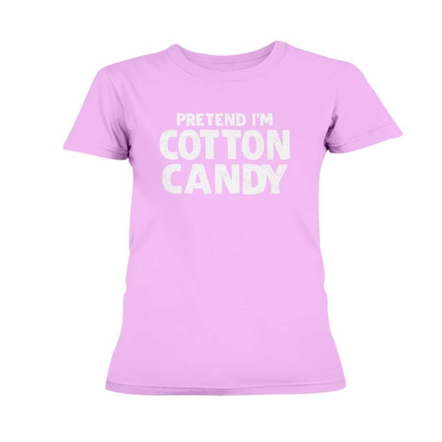 Pretend I’m Cotton Candy T-Shirt Easy Halloween Costume T-Shirt