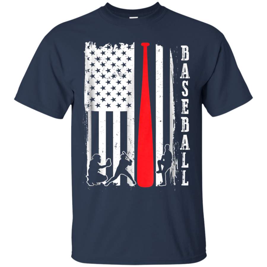 AGR American Flag 4th Of July Shirt Baseball Softball Gift