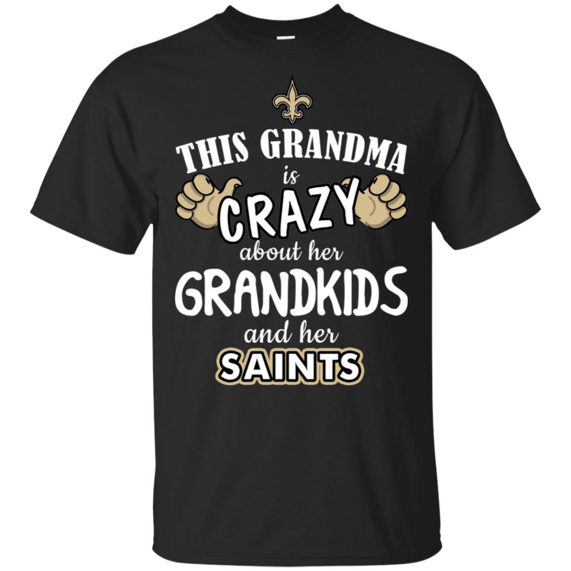 This Grandma Is Crazy About Her Grandkids And Her New Orleans Saints Tshirt