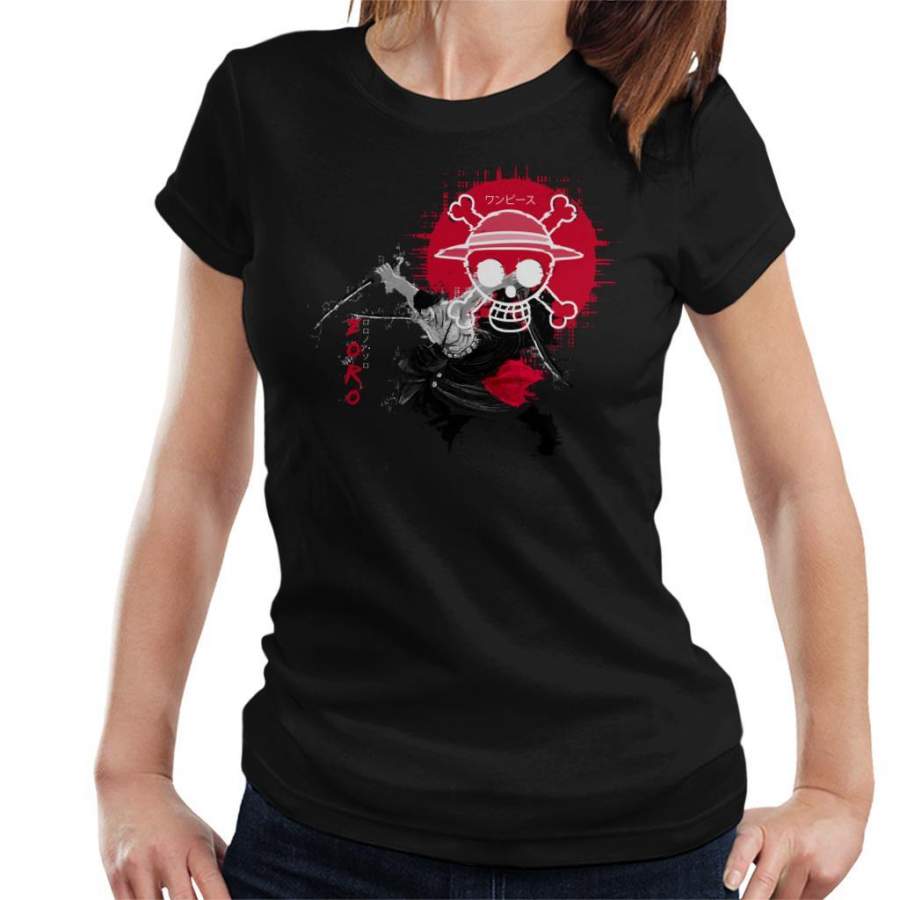 One Piece Roronoa Pirate Bounty Hunter Women’s T-shirt