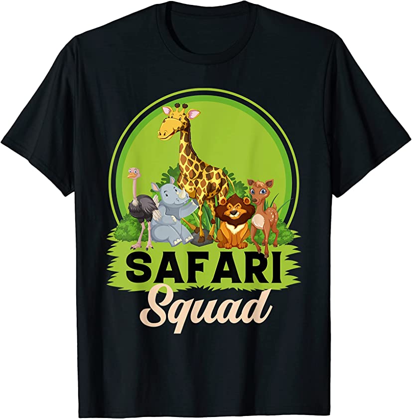 Safari Squad Zoo Animals T-Shirt