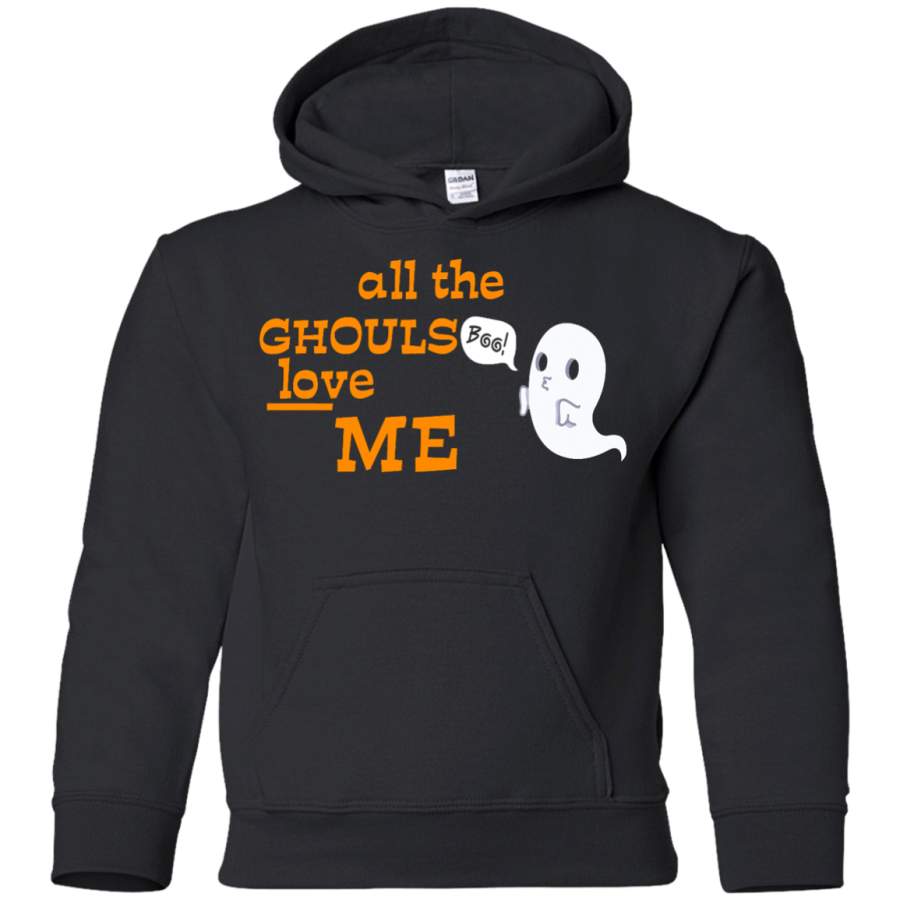 Halloween – All the Ghouls love me Youth Pullover Hoodie