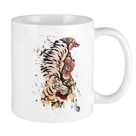 White Tiger Art Mug