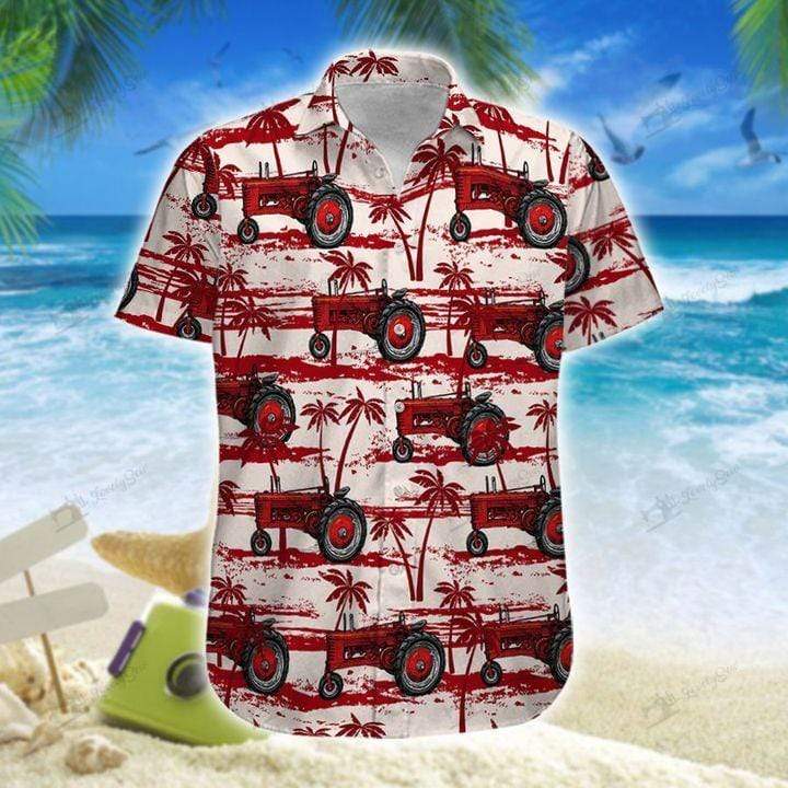 Red Tractor Hawaii Shirt Unisex Adult Ha70788