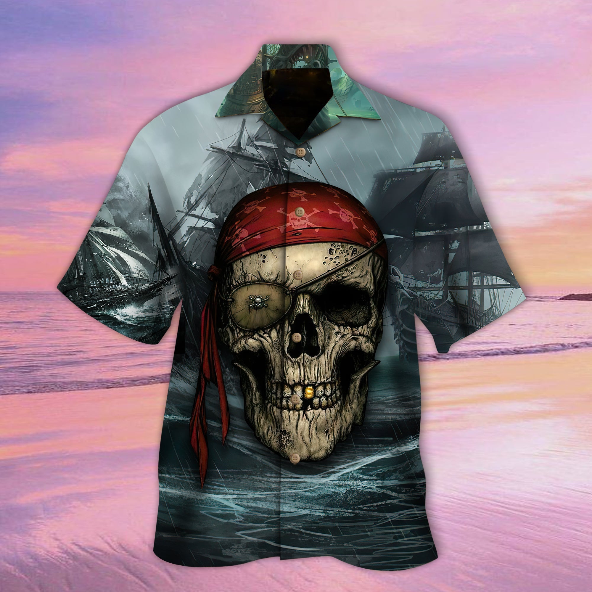 King Of The Sea Skull Hawaii Lover Hawaii Shirt For Men Women Ha76186