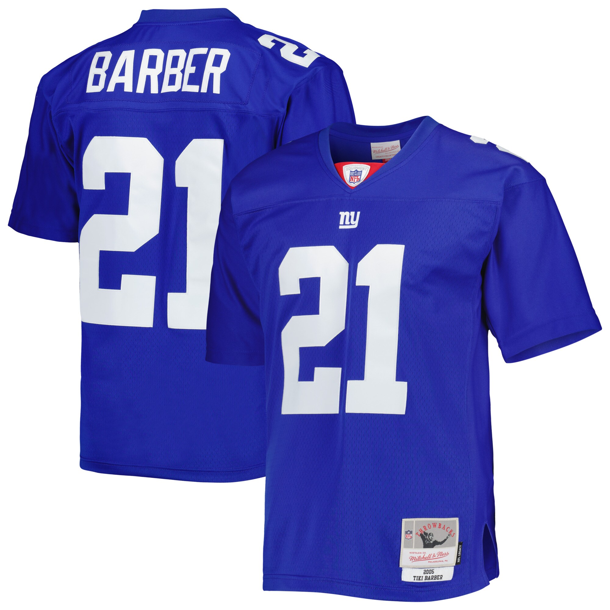 Tiki Barber New York Giants Mitchell & Ness Legacy Replica Jersey – Royal