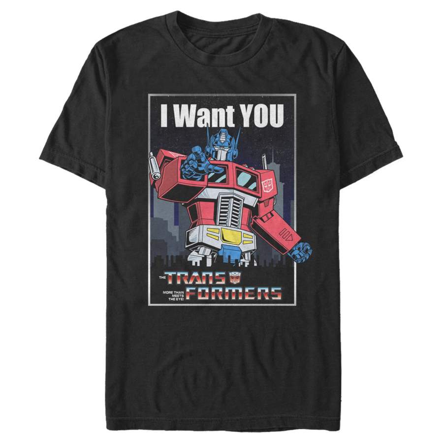 Transformers Men’s Optimus Prime Wants You  T-Shirt