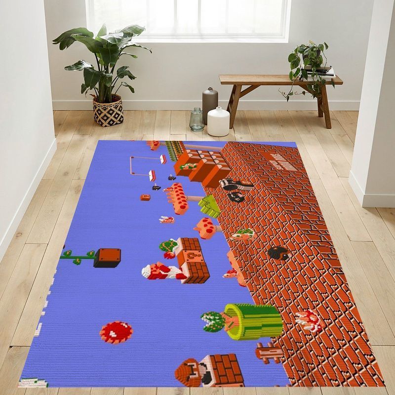 Super Mario 21 Area Rug Living Room And Bed Room Rug Gift Us Decor