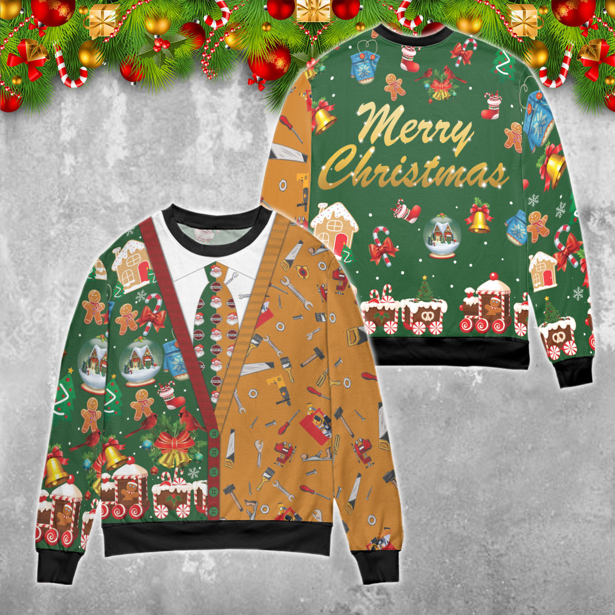 Carpenter Merry Christmas Ugly Sweater #91221H