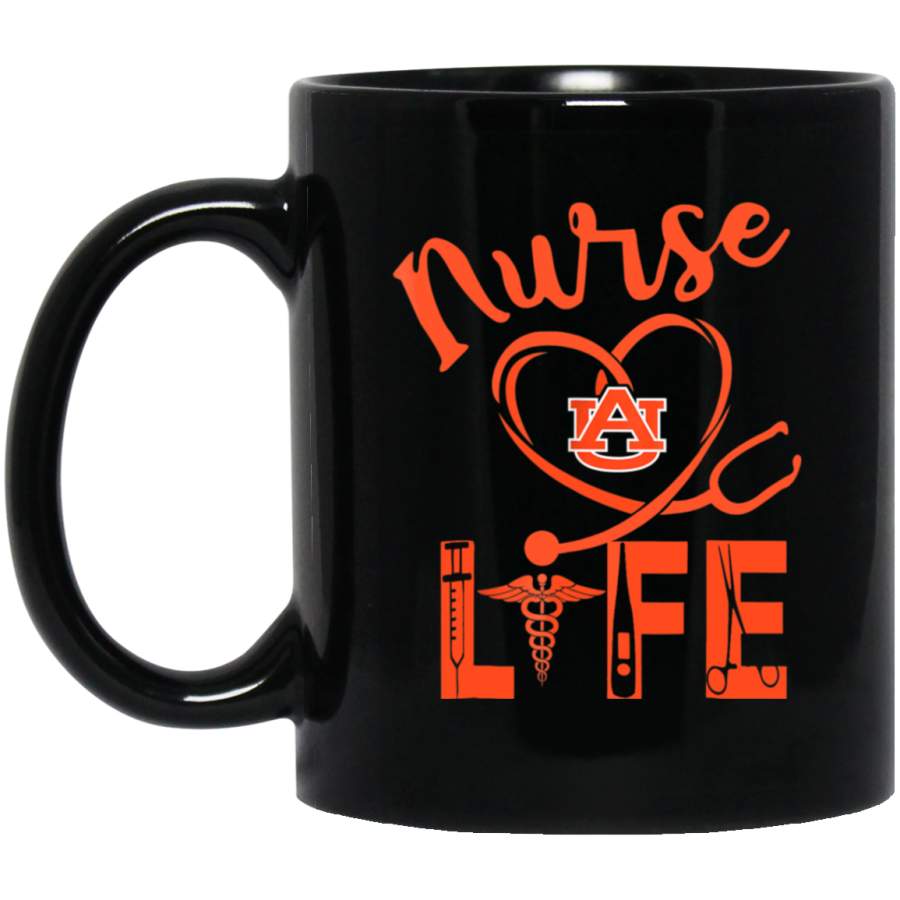 Auburn Tigers Nurse Life Mug 11 oz 15 oz Black Mug