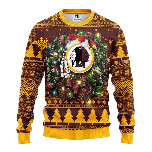 Washington Commanders Christmas Gift For Fan Ugly Wool Sweater Christmas