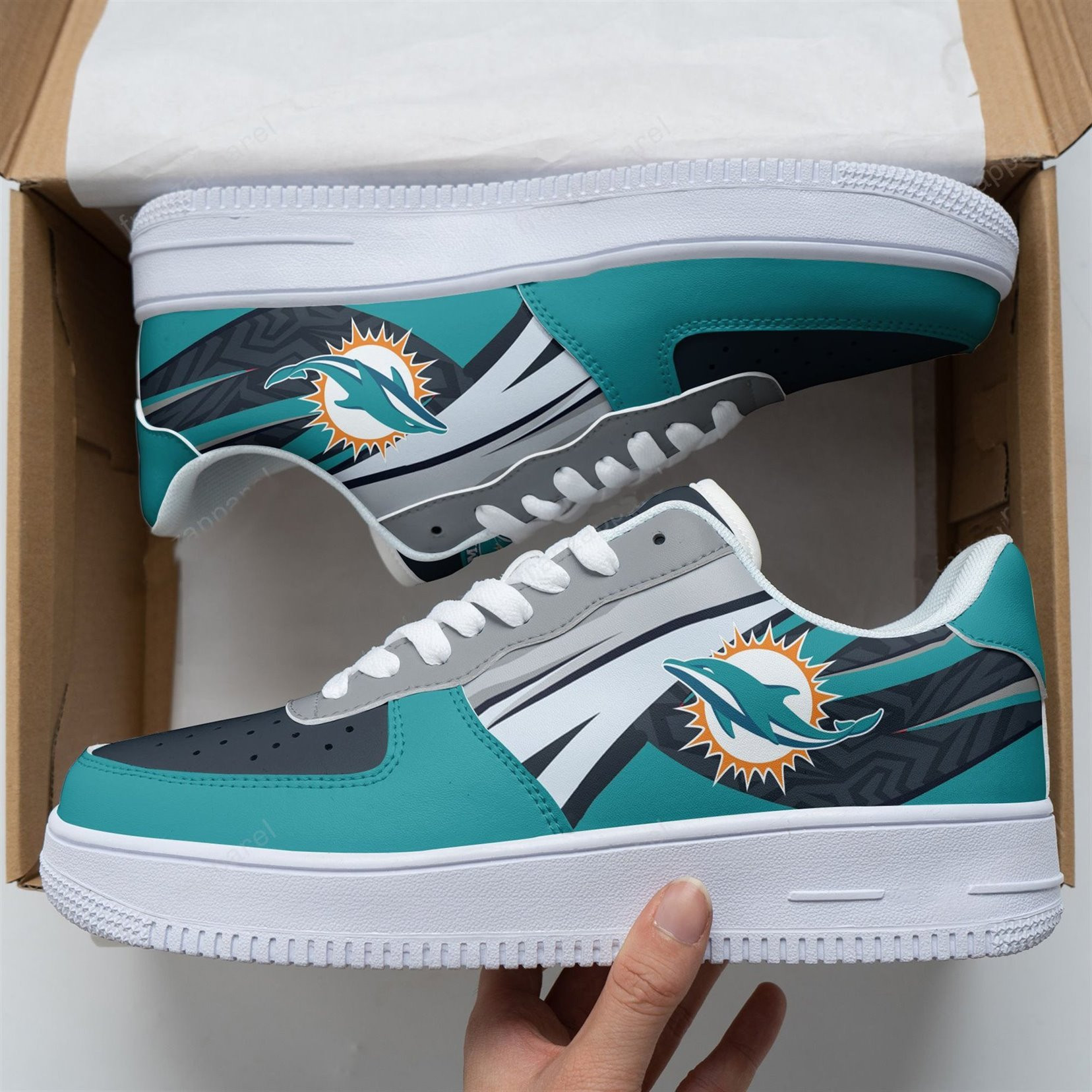 Miami Dolphins Air Force 1 Shoes 15