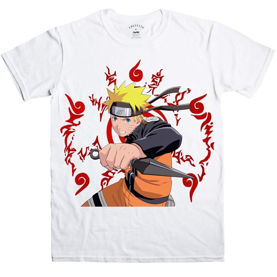 Personalized T-shirt Naruto Shippuden Men’s Naruto T-shirt Men’s Funny Cool T-shirt White
