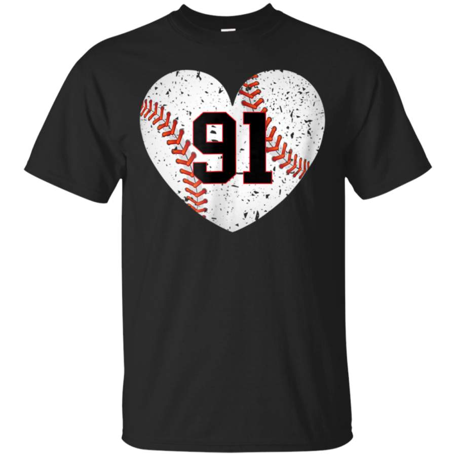 AGR 91 Baseball Team T Shirt, Players Number 91, Training Jersey