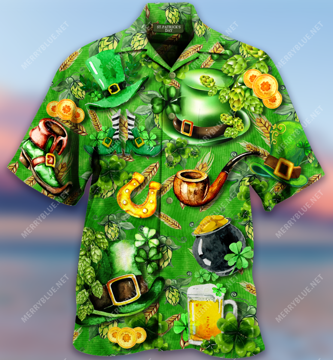 Saint Day Hop Flower Pattern Hawaii Shirt Ha45862