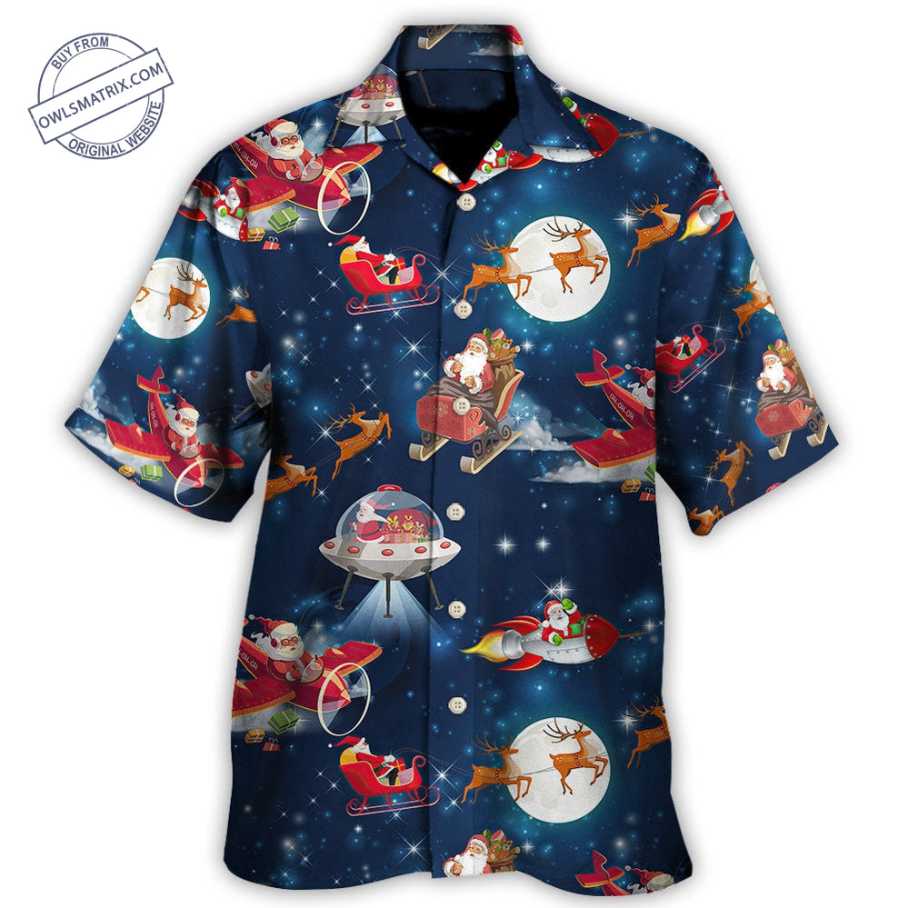 Christmas Astronaut Santa Claus Hawaii Shirt Ha52197