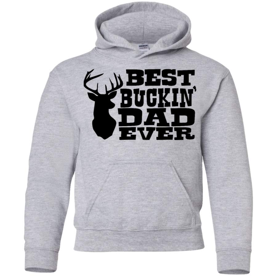 AGR Best Buckin Dad Ever Youth Pullover Hoodie