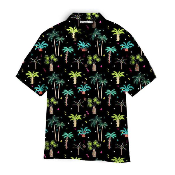 Christmas In July Merry Xmas Palm Tree Pattern Hawaii Shirt For Men Women Ha23966