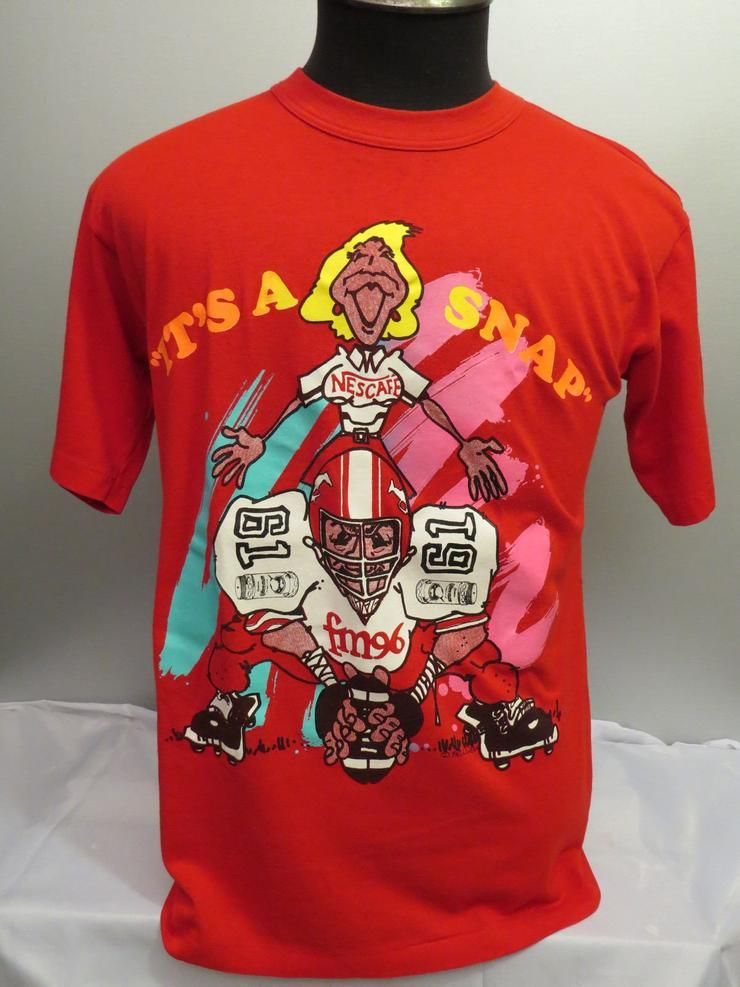 Calgary Stampeders Vtg Nescafe Promo Piece Rare Shirt