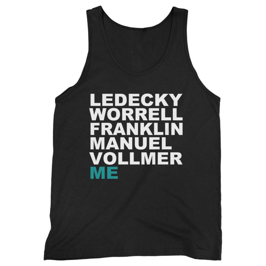 Ledecky, Worrell, Franklin, Manuel, Vollmer, Me Olympic Swim Team Man’s Tank Top