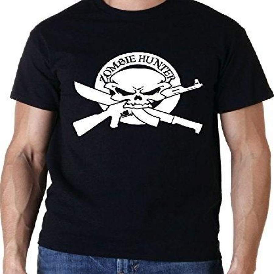 Zombie Hunter Skull Walking Dead Kids & Adults Men’S Fashion T-Shirt