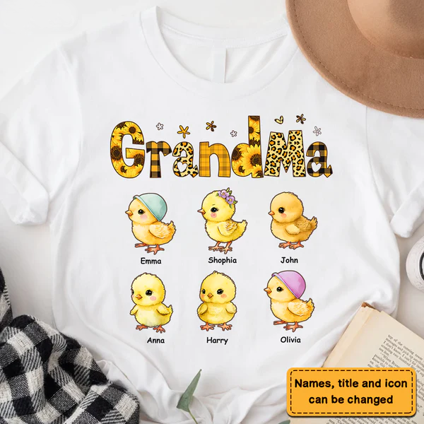 Gift For Grandma Shirt, Grandma With Chicken Shirt